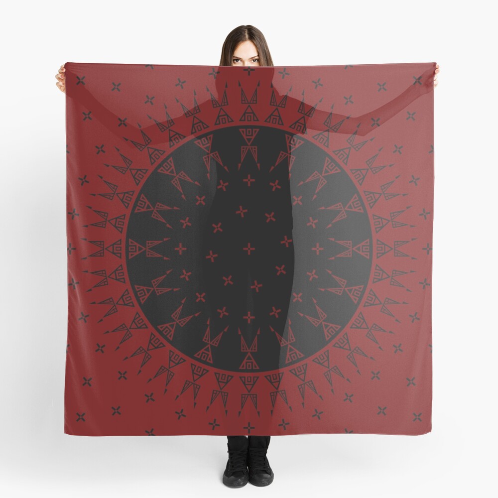 Night Stars (Maroon/Black) Scarf