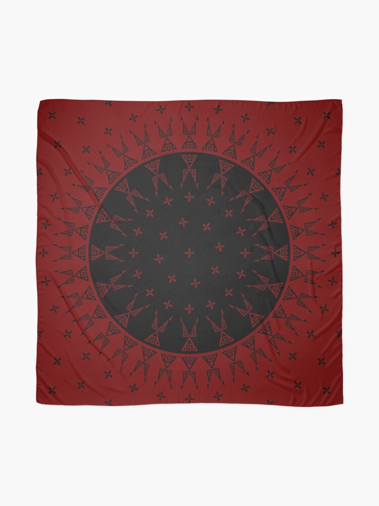 Alternate view of Night Stars (Maroon/Black) Scarf