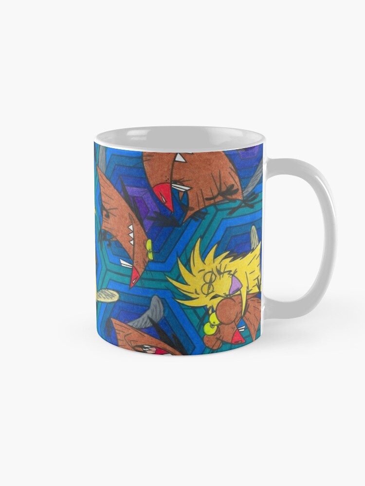 Nickelodeon Coffee Mug 20 Oz. Rugrats, Rocko, Hey Arnold, Angry Beavers