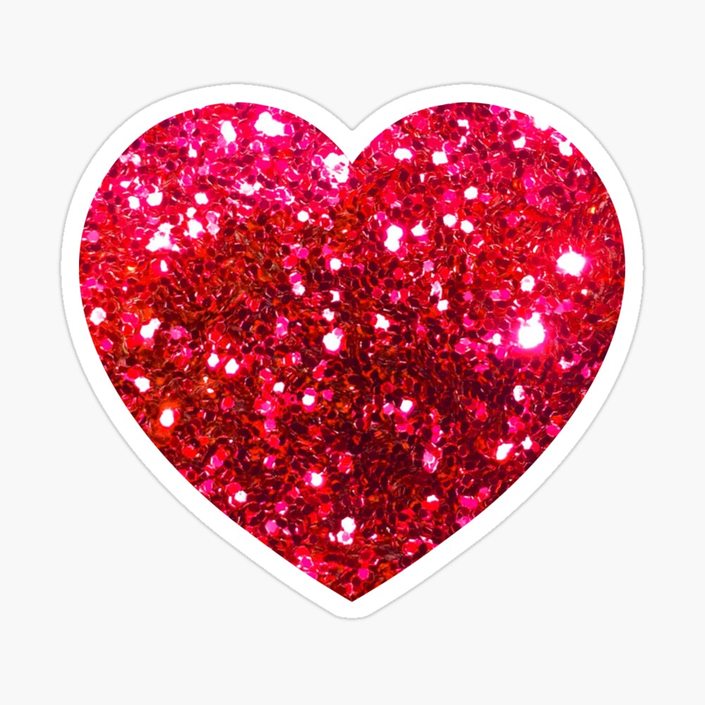 grad Bugsering komedie Glitter heart, love, red heart, Valentines day" Art Print for Sale by  Pascally | Redbubble