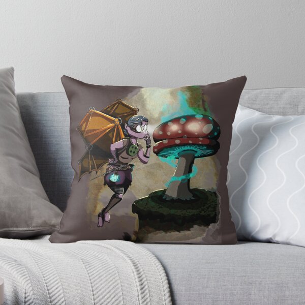 Steampunk Fairy Throw Pillow