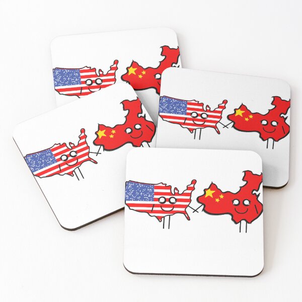 Item preview, USA and China Friendship designed and sold by WidgetDesigns.