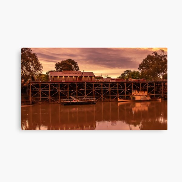 Item preview, Echuca wharf sunset designed and sold by Roger Neal.