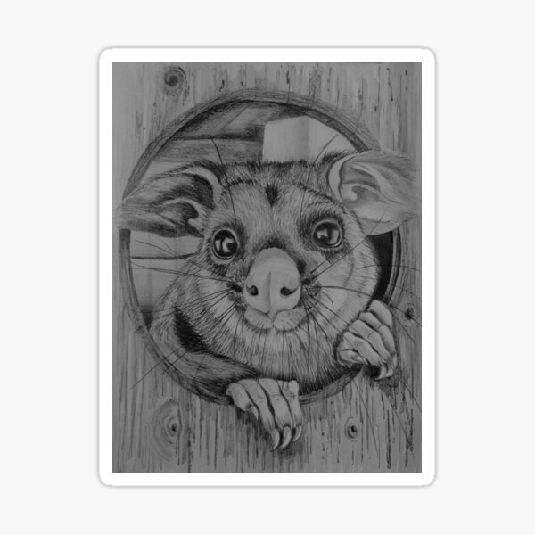 Item preview, Baby Opossum designed and sold by jansimpressions.