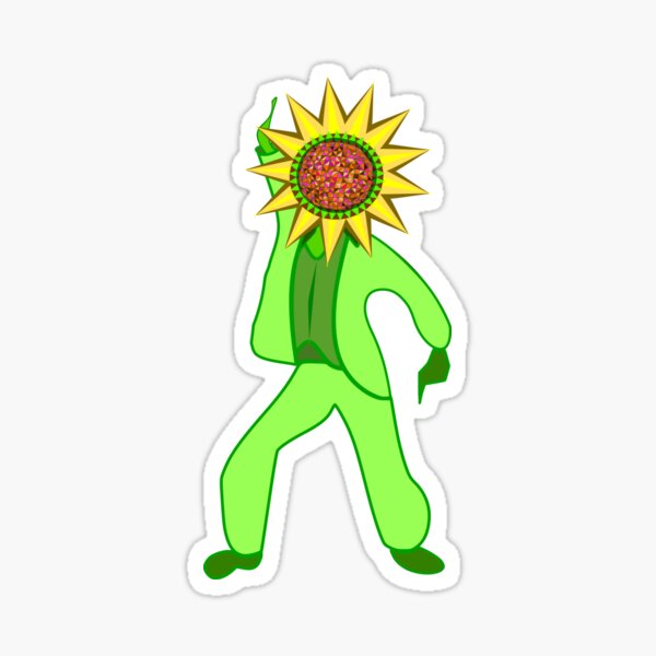 Disco Sunflower Sticker