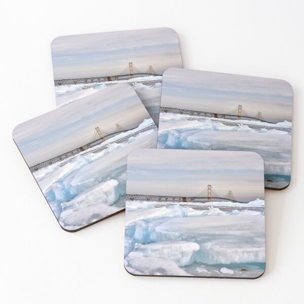 Item preview, Blue Ice and the Mackinaw Bridge designed and sold by GerryBuckel.