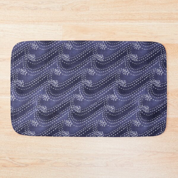 Item preview, Sashiko waves designed and sold by dustydiscoball.