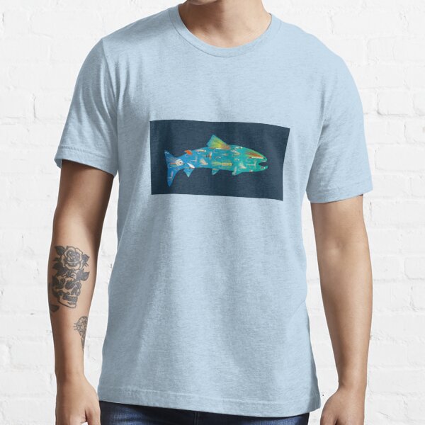 Salmon Fly Watercolor Essential T-Shirt for Sale by hermitenvy