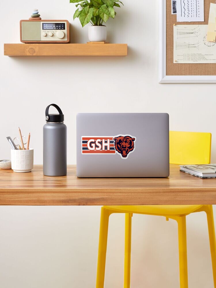 Custom Chicago Bear Gsh Sticker By Garden Store - Artistshot