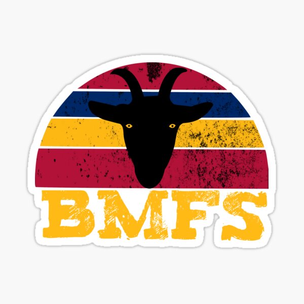 BMFS Vintage Sunset Goat  Sticker