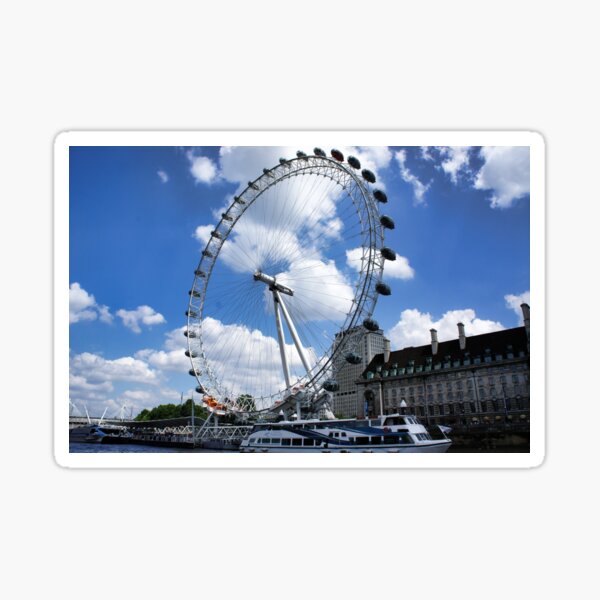 London Eye on a sunny day Sticker