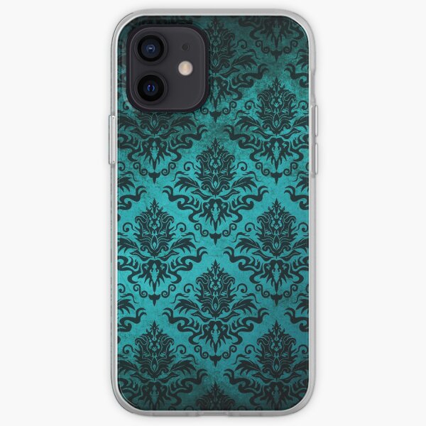 Teal Damask iPhone Soft Case