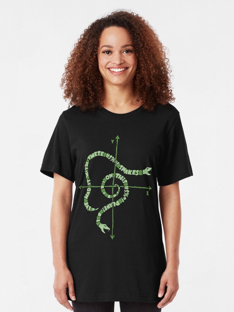 Alternate view of Snakes on a Plane Slim Fit T-Shirt