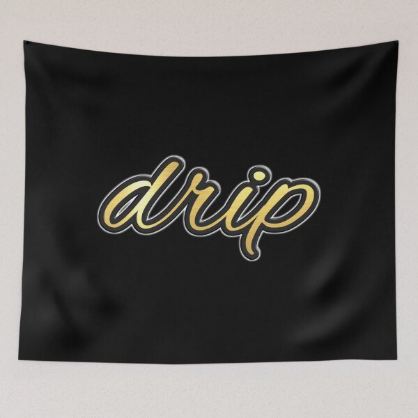 Item preview, Shiny black and gold DRIP word design ver.1 designed and sold by smARTwork.