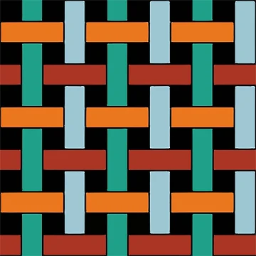 Artwork thumbnail, Plaited Ribbons Pattern by Zilpa’s Prints
