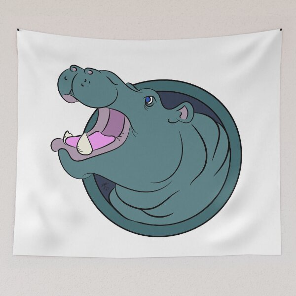 Item preview, Green Screaming Hippo designed and sold by Ratkey Designs .