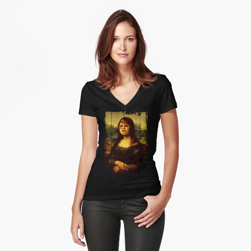 Item preview, Fitted V-Neck T-Shirt designed and sold by adamcampen.