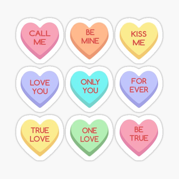 Item preview, Valentine Candy Hearts designed and sold by figpeep.