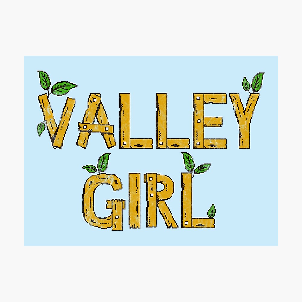 Valley Girl Stardew Valley Metal Print By Surik Redbubble