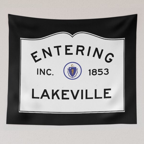 Item preview, Entering Lakeville Massachusetts - Commonwealth of Massachusetts Road Sign  designed and sold by NewNomads.