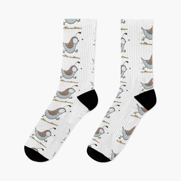 Item preview, Cute running californian quail cartoon illustration designed and sold by FrogFactory.