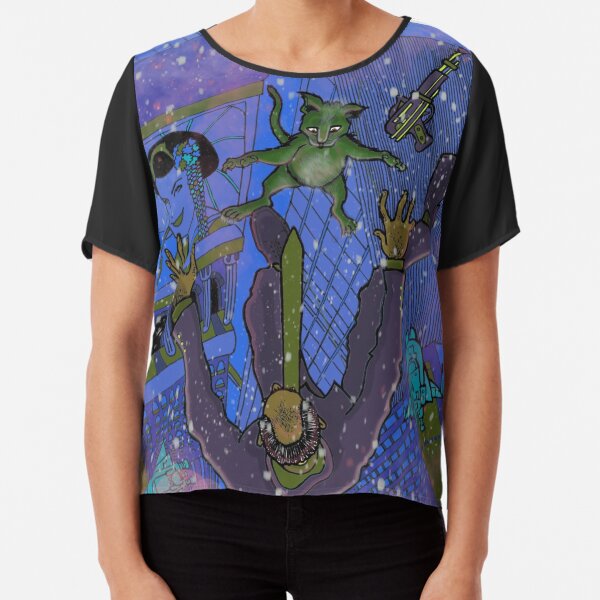 Schrödinger’s Catastrophe Chiffon Top