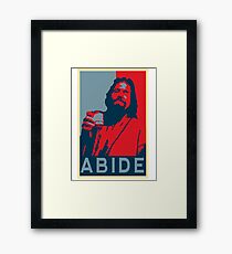 ABIDE Framed Print