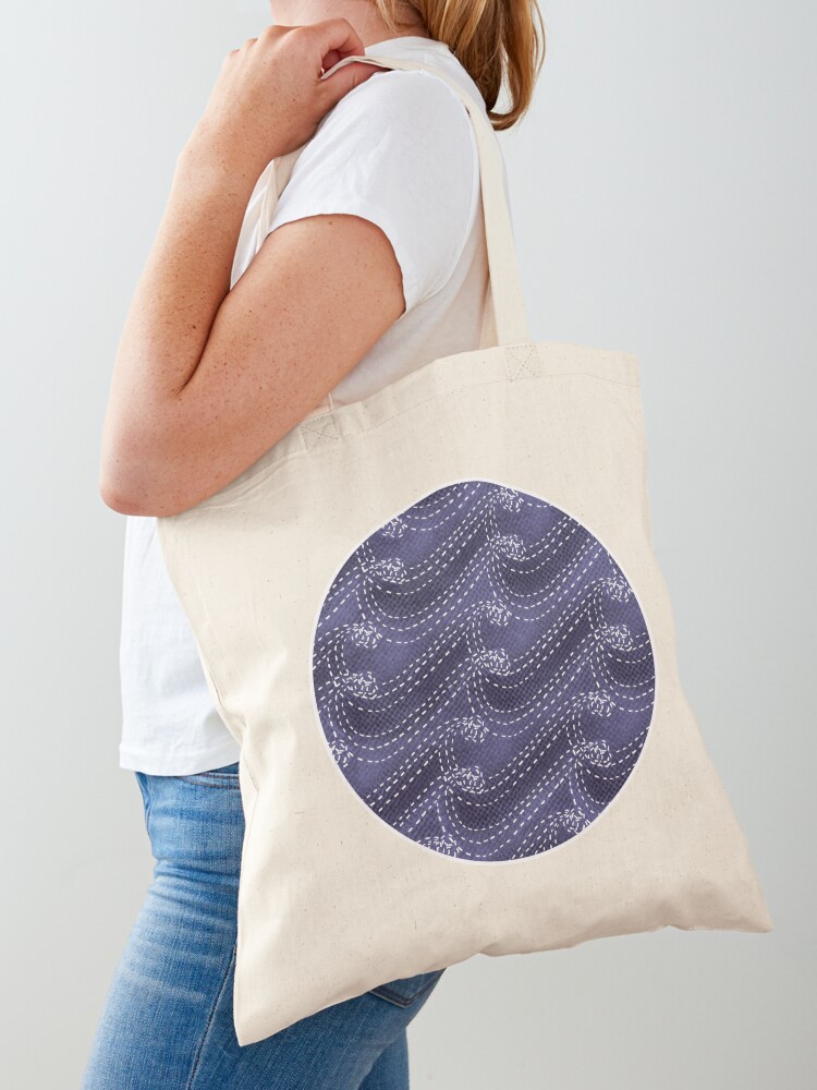 Sashiko waves | Tote Bag
