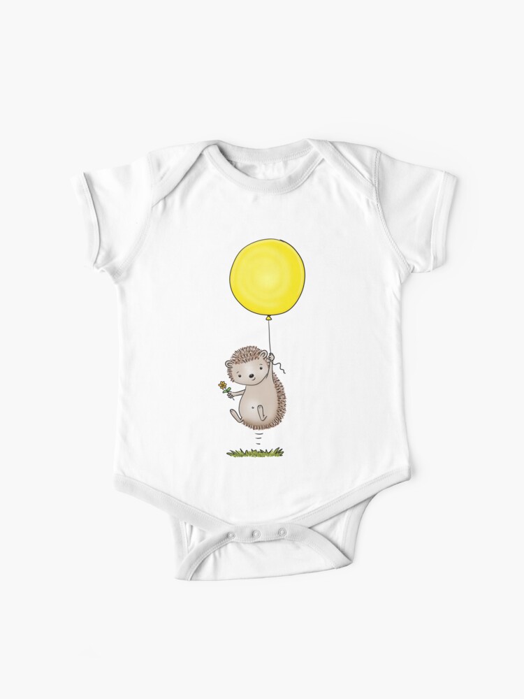 Cute Hedgehog Baby Girl Clothes Flowers Aesthetic Newborn Onesies