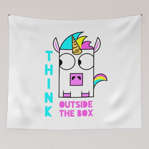 Item preview, Unicorns think outside the box designed and sold by Tim Addison.
