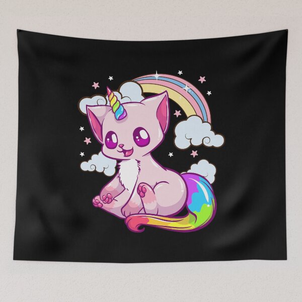 Item preview, Cute & Funny Unicorn Cat Rainbow Kitty Unicorn designed and sold by perfectpresents.