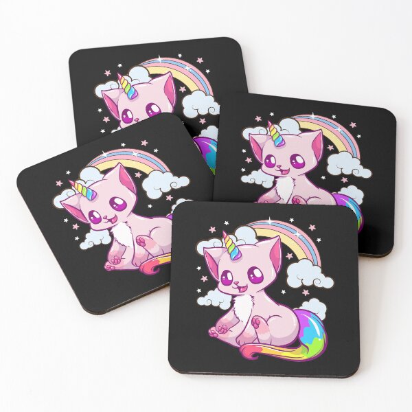 Item preview, Cute & Funny Unicorn Cat Rainbow Kitty Unicorn designed and sold by perfectpresents.