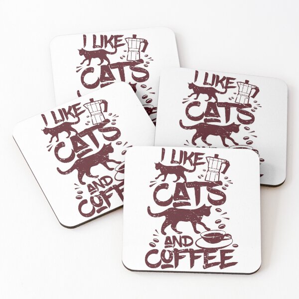 Item preview, I Like Cats and Coffee  designed and sold by studio838.