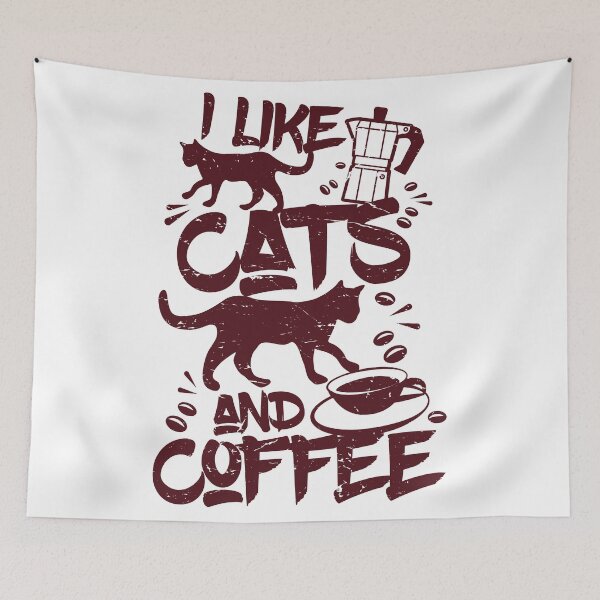 Item preview, I Like Cats and Coffee  designed and sold by studio838.