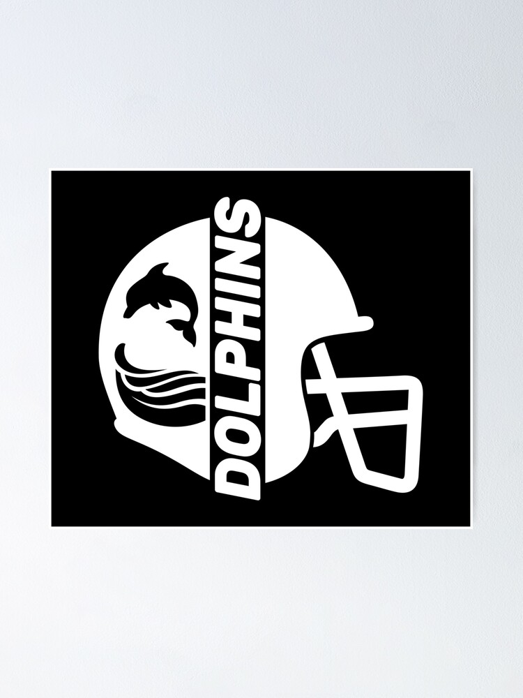 Miami Dolphins NFL American Football Team, Sports Posters for Sports Fans  by Drawspots Illustrations