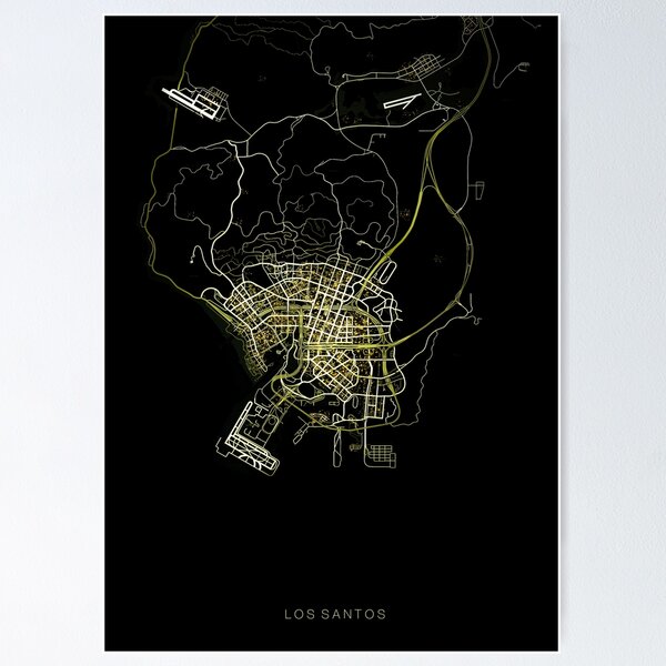 Visit Los Santos - The Bulimic capitol of America - Retro travel poster -  GTA | Greeting Card