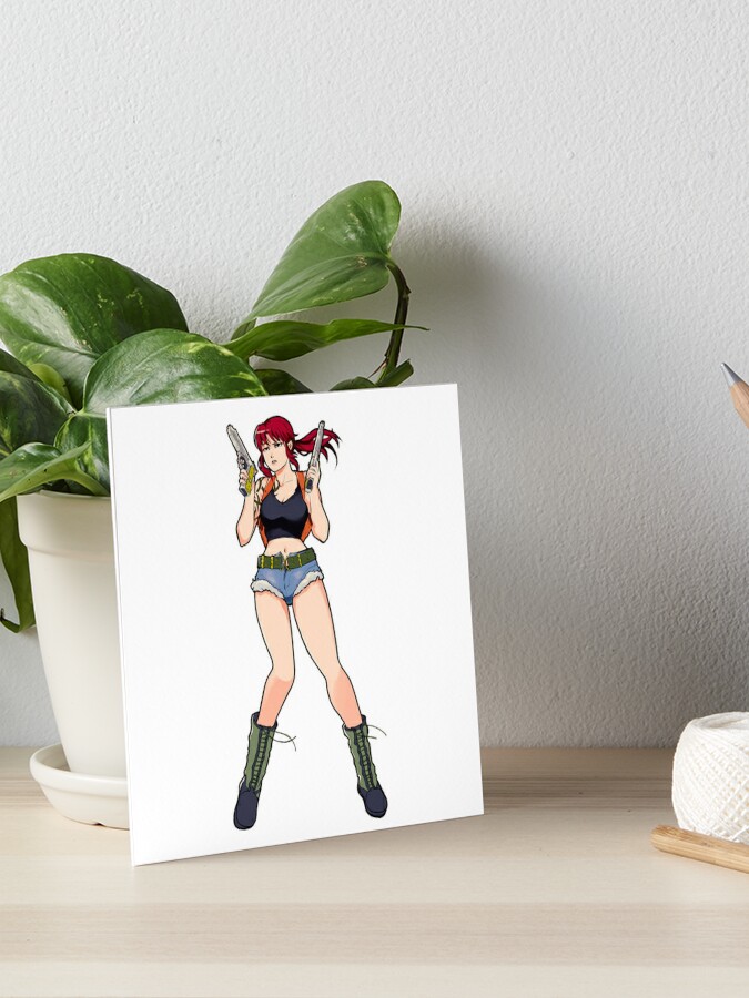 Black Lagoon Revy With A Guns Art Board Print By Morphey22 Redbubble