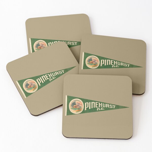 Artikelvorschau, Vintage Pinehurst North Carolina Reise Souvenir Wimpel entworfen und verkauft von FuzzyHoney.