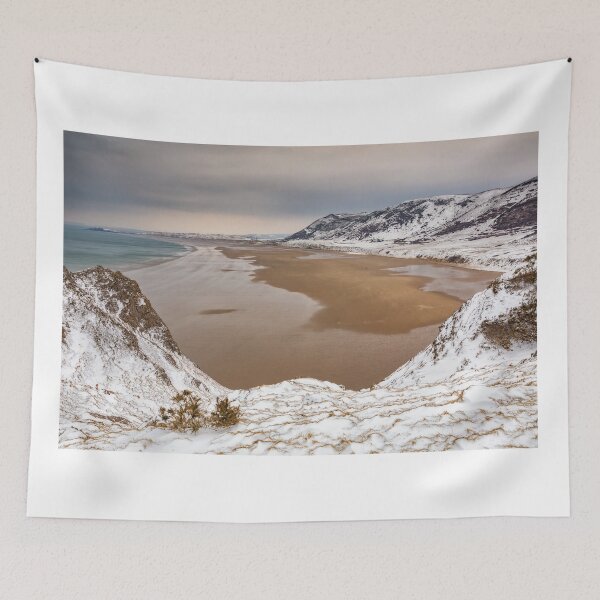 Item preview, Rhossili Bay in the winter designed and sold by Dan Santillo.