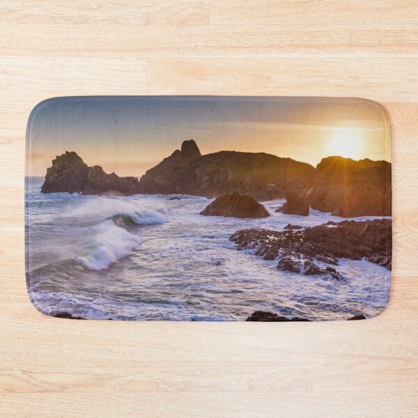 Item preview, Kynance Cove at sunset in Cornwall designed and sold by Dan Santillo.