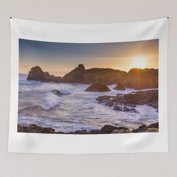 Item preview, Kynance Cove at sunset in Cornwall designed and sold by Dan Santillo.
