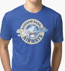 Rainbow Dash Airways Tri-blend T-Shirt
