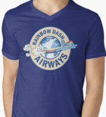 Rainbow Dash Airways Men's V-Neck T-Shirt