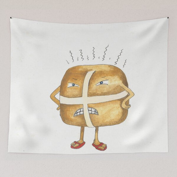 Item preview, Hot Cross Easter Bun designed and sold by PeeJayArt.