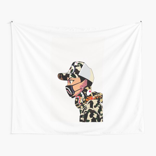 "Bape Shark Boy Fashion" Tapestry for Sale by ThereseKims Redbubble