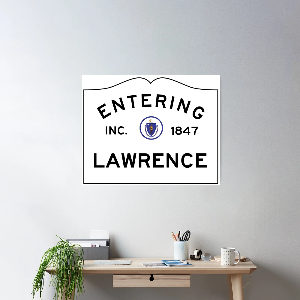 Entrée De Lawrence Massachusetts - Panneau