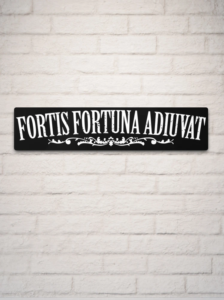 Fortis Fortuna Adiuvat - fortune favours the brave - fortune favours