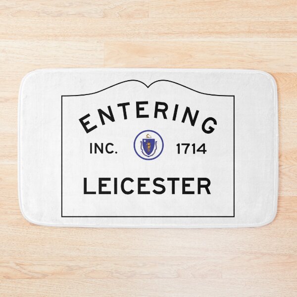 Item preview, Entering Leicester Massachusetts - Commonwealth of Massachusetts Road Sign  designed and sold by NewNomads.