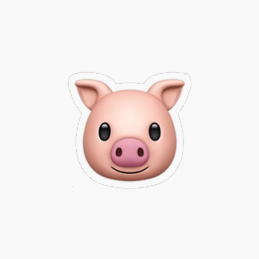 Pig Emoji Puffy Sticker