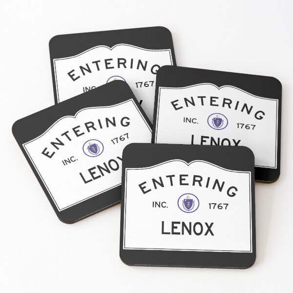Item preview, Entering Lenox Massachusetts - Commonwealth of Massachusetts Road Sign  designed and sold by NewNomads.